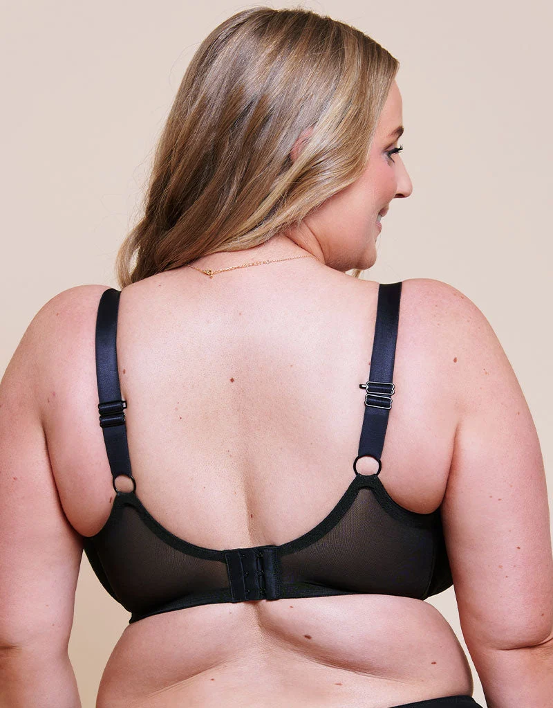 Curvy Kate Flare Full Cup Plunge Side Support Bra Black