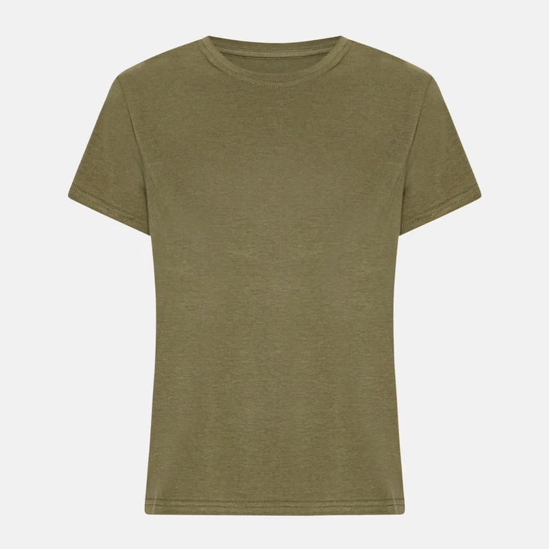 Olivgrünes Bambus-T-Shirt