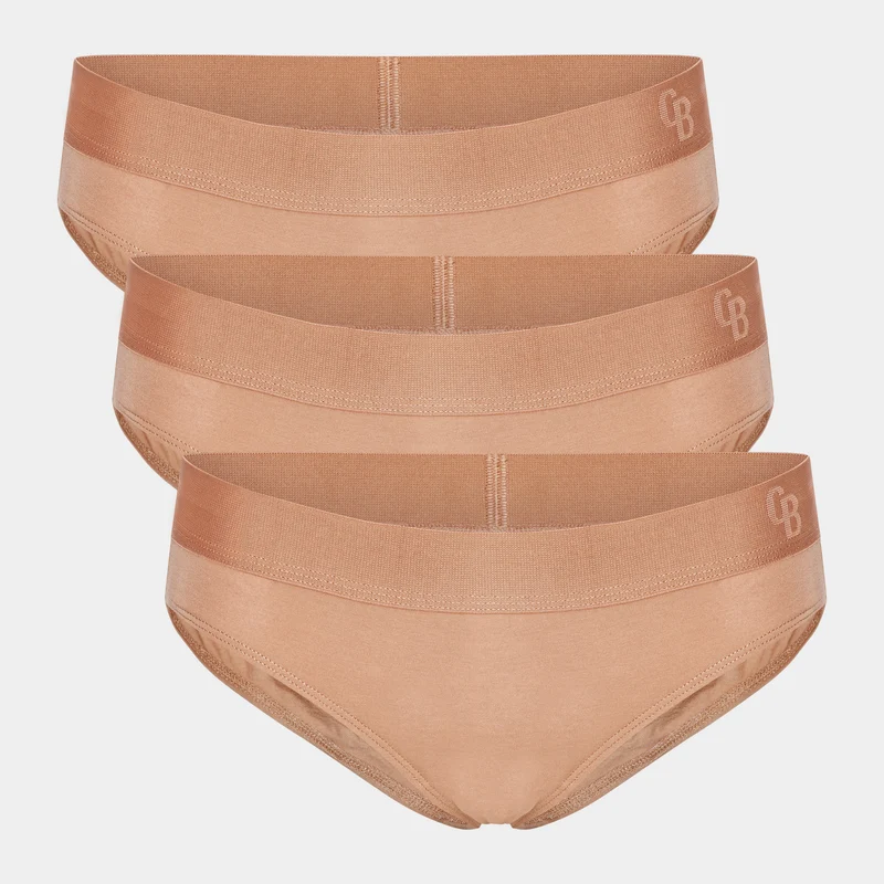 3er Pack Tan Bambus Tai Panty