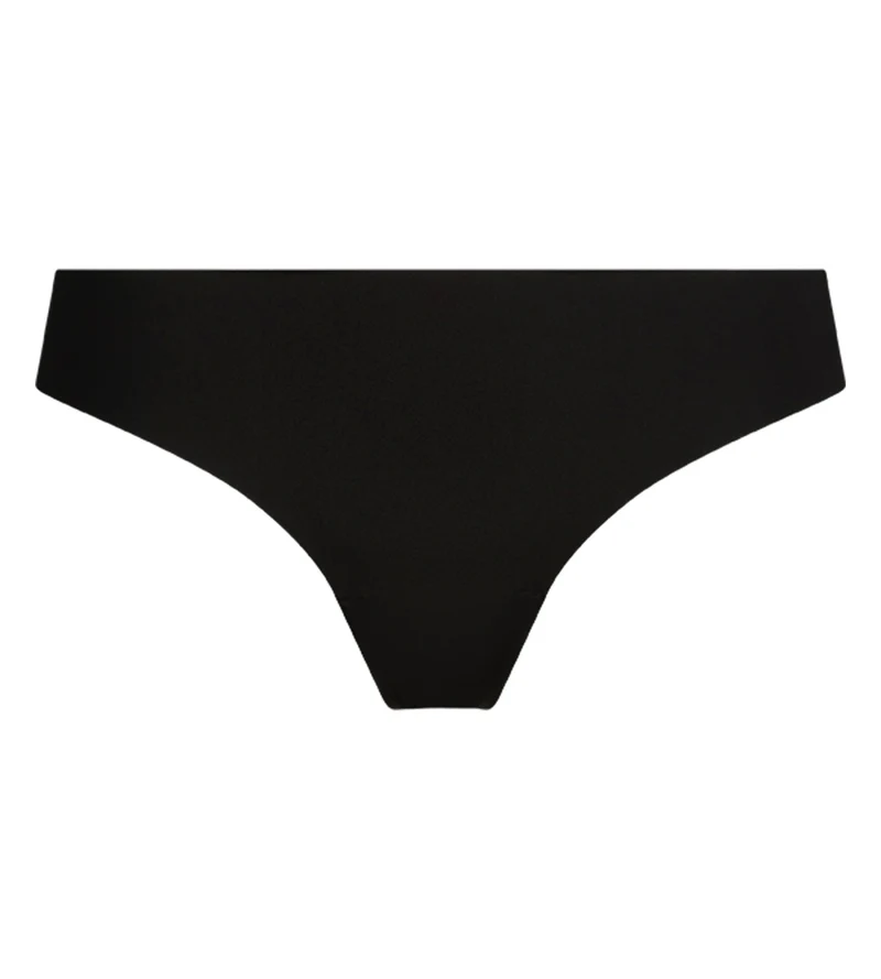 Unsichtbarer brasilianischer Slip für Damen aus Mikrofaser Schwarz Dim