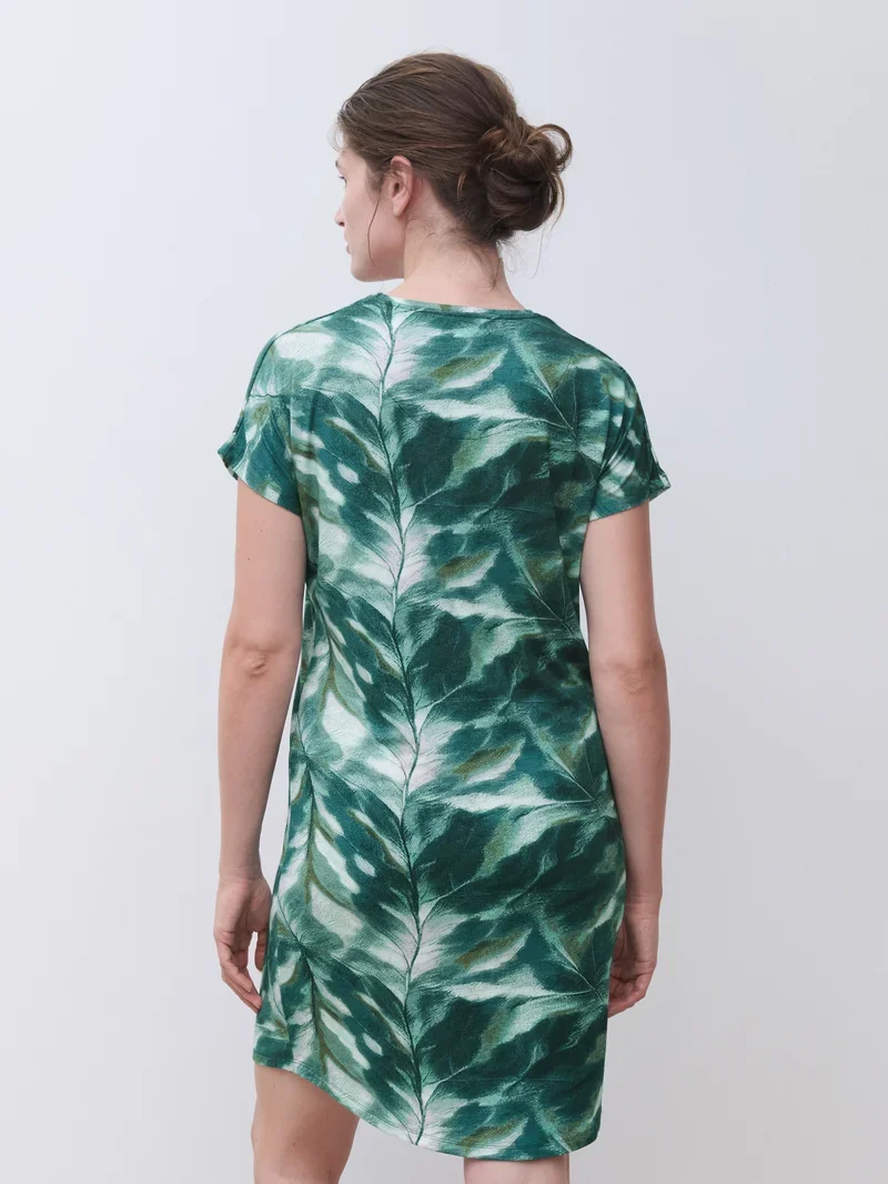 Femilet - Yara Big Shirt Langarm Farbverlauf Blätter