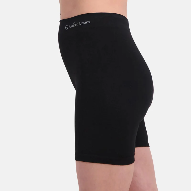 Schwarze Innenshorts aus Bambus