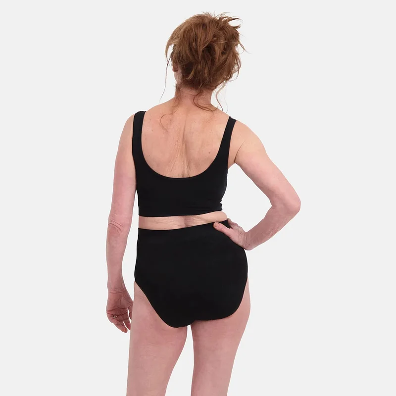 2er-Pack Bambus Maxi-Slips schwarz