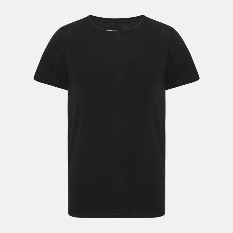 2er-Pack Schwarzes schmal geschnittenes Bambus-T-Shirt