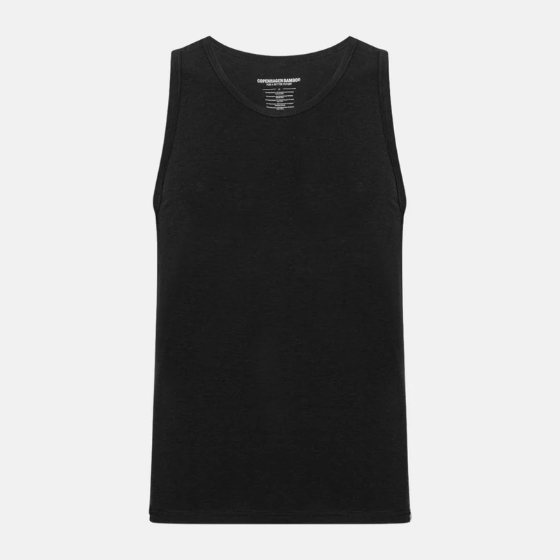 2er Pack schwarzes Bambus Tank Top