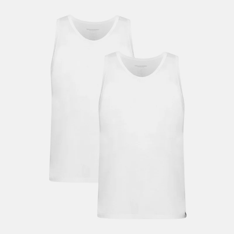 2er Pack Weißes Bambus Tank Top