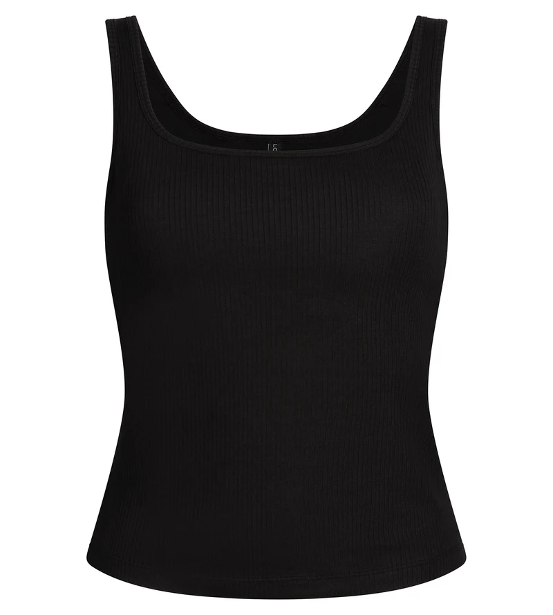 Damen-Tanktop mit integriertem BH Schwarz Dim Summer
