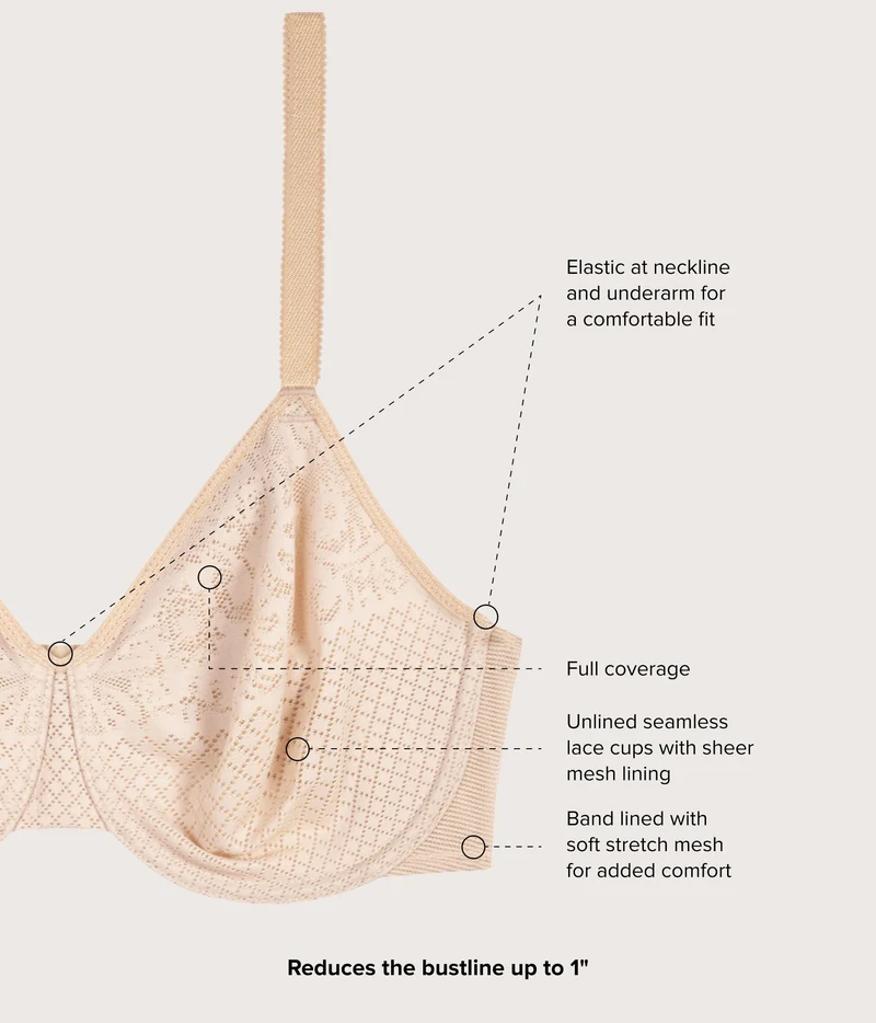Visual Effects Minimizer Bra Sand