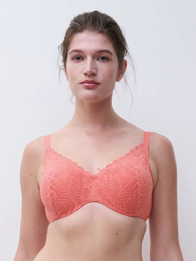 Chantelle - Floral Touch Memory-BH in Koralle