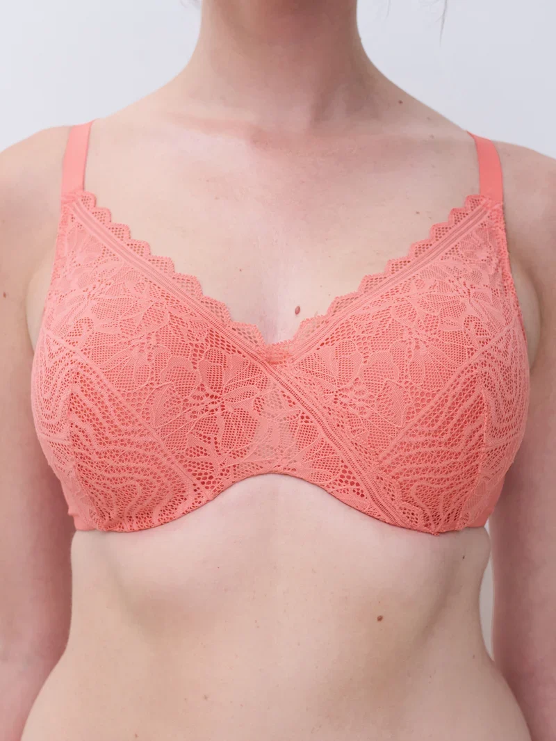 Chantelle - Floral Touch Memory-BH in Koralle