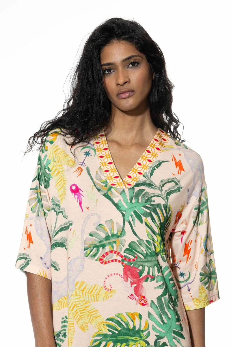Nachthemd, Sleepshirt MYSTIC JUNGLE; nur noch in Grösse S