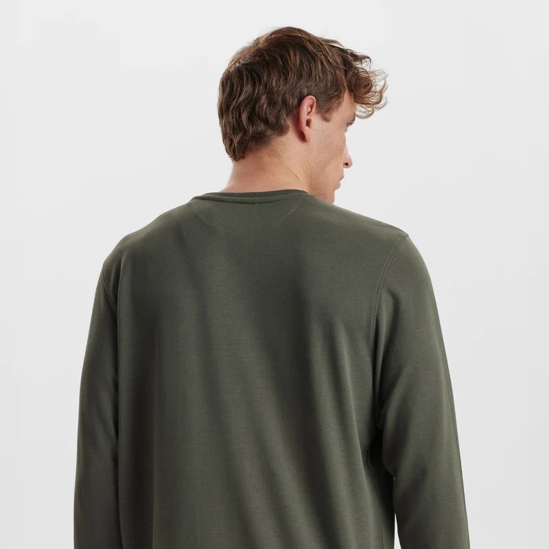 Grünes Sweatshirt aus Bambus