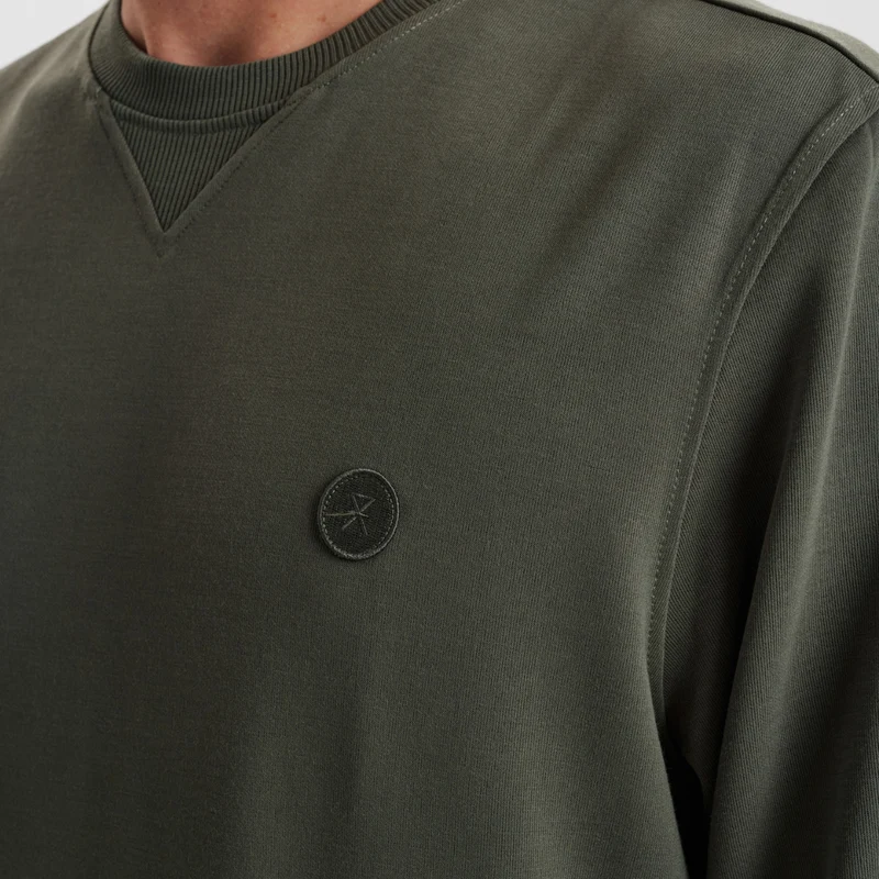 Grünes Sweatshirt aus Bambus