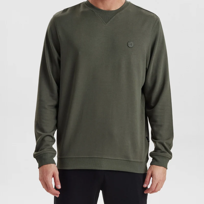 Grünes Sweatshirt aus Bambus