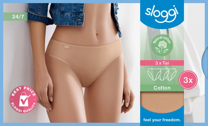Sloggi 24/7 Cotton Tai 3er Pack brush