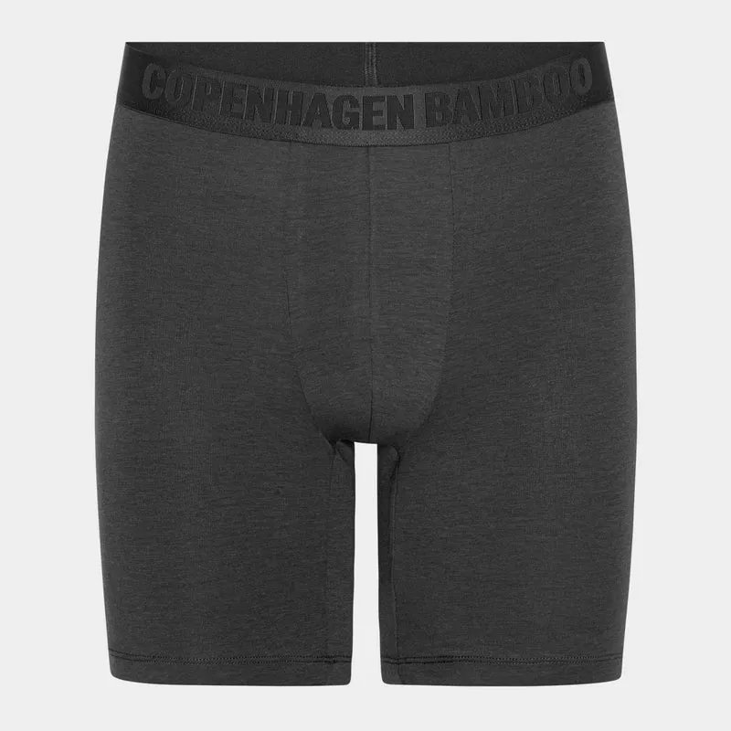 3er Pack Bambusunterhosen mit langen Beinen in schwarz/navy/grau