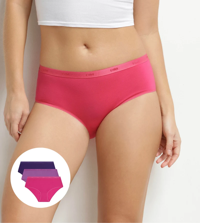 3er-Pack Damenboxershorts Violet Les Pockets Ecodim