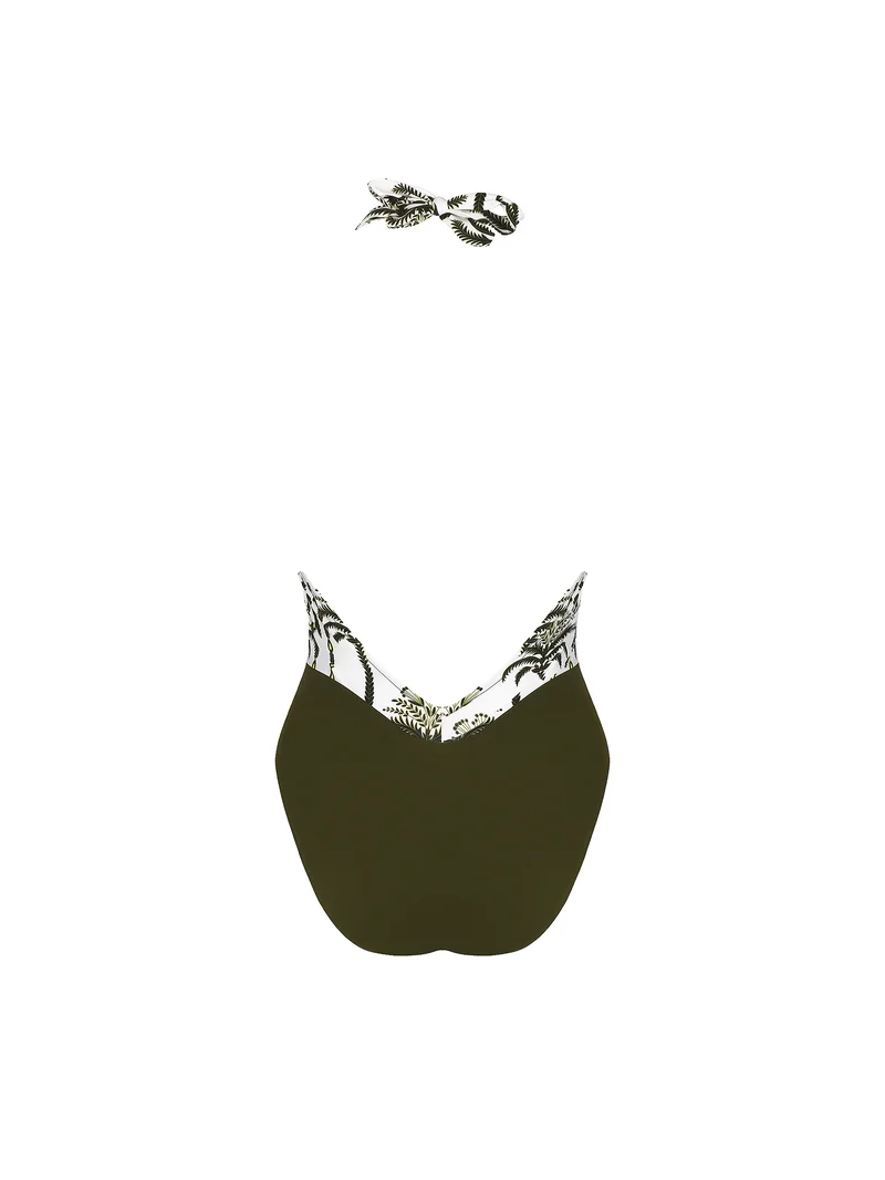 Lise Charmel Swimwear - Palmier Audace Wireless Seduction Neckholder Badeanzug Khaki Audace