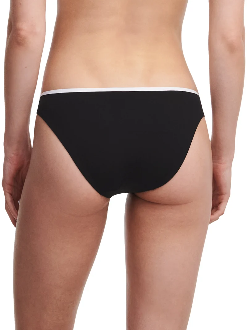 Chantelle Bademode - Authentischer Bikini-Slip Schwarz / Weiß