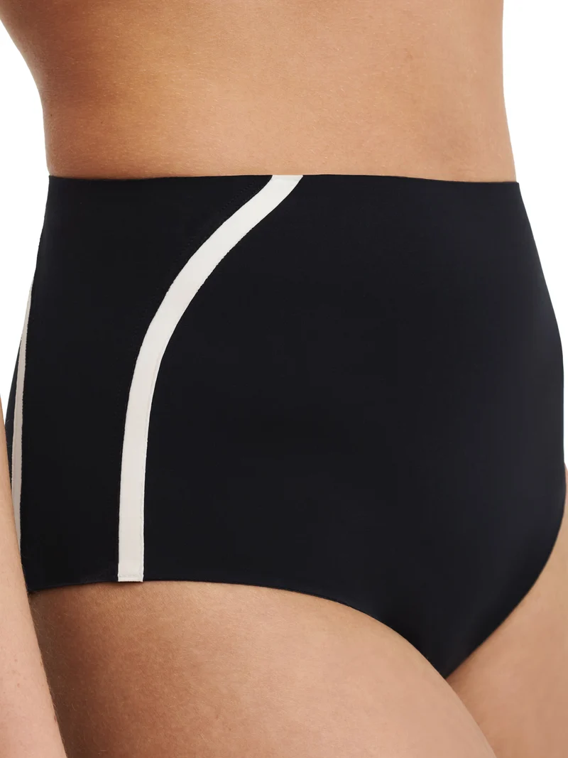 Chantelle Bademode – Authentischer Full-Bikini-Slip (Form) Schwarz / Weiß