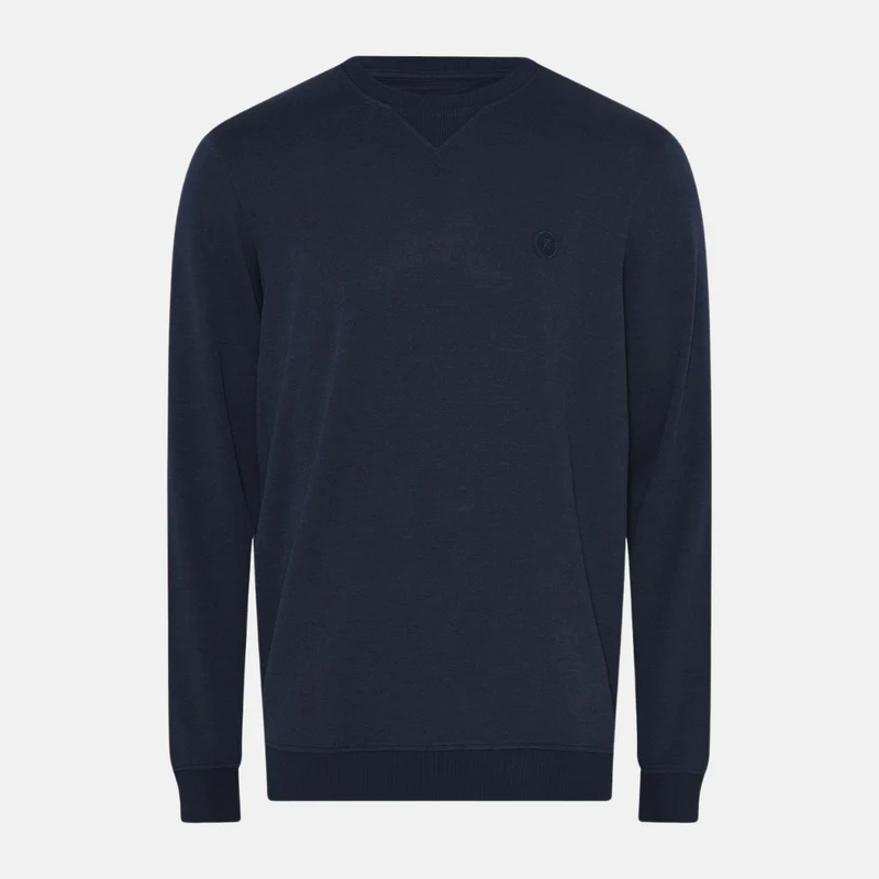 Blaues Sweatshirt aus Bambus