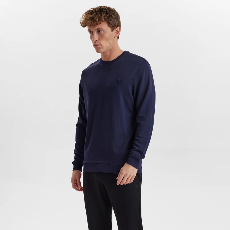Blaues Sweatshirt aus Bambus
