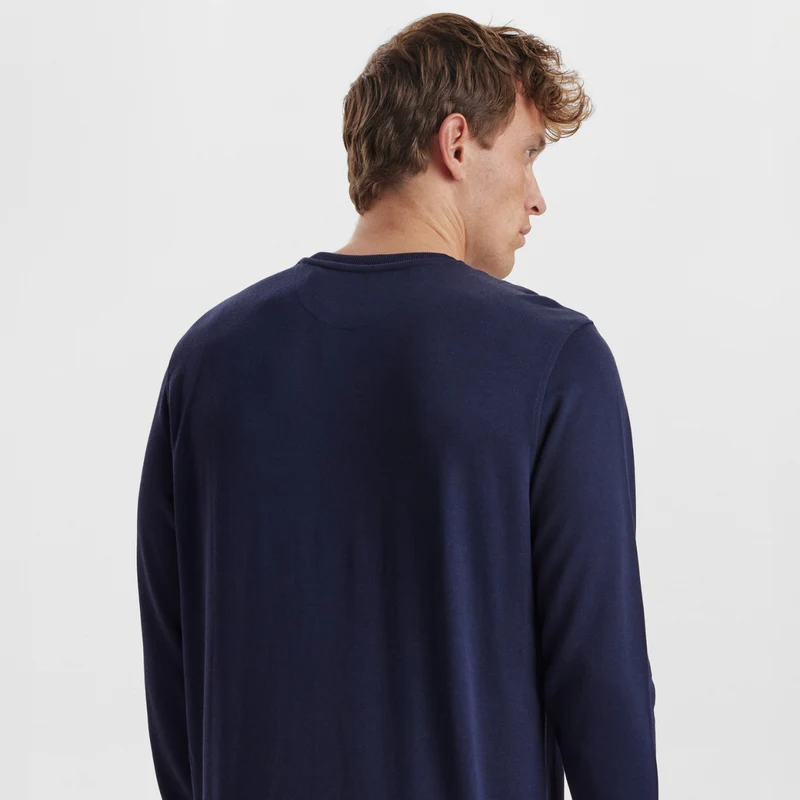 Blaues Sweatshirt aus Bambus