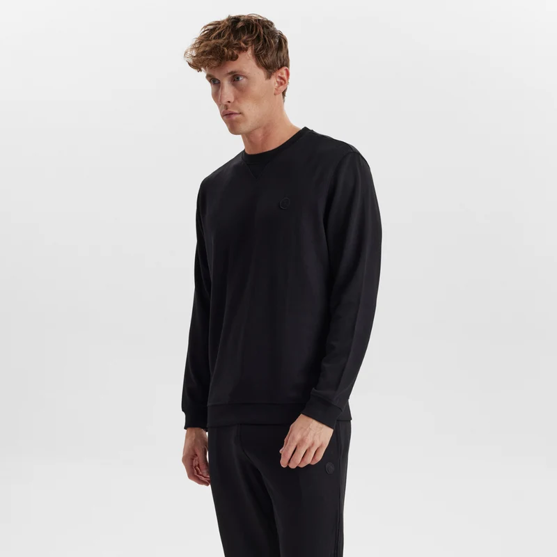 Schwarzes Sweatshirt aus Bambus