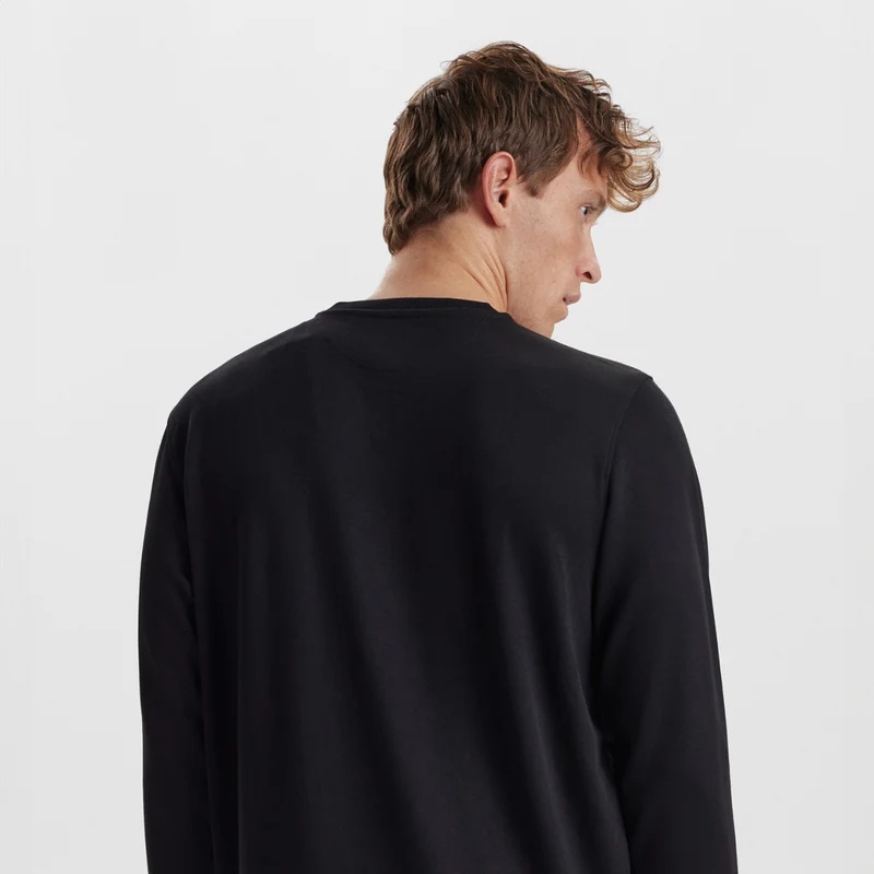 Schwarzes Sweatshirt aus Bambus