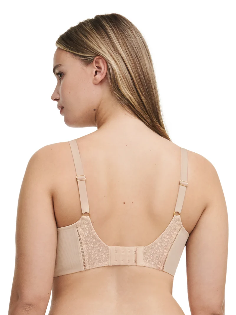 Chantelle - Bügel-BH mit Monogramm-Abdeckung, Goldbeige