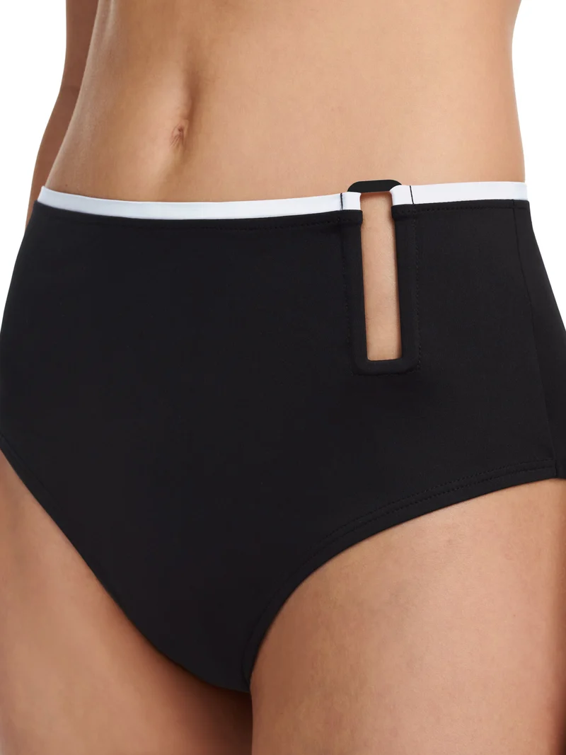 Chantelle Bademode – Authentic Full Bikini Brief Schwarz / Weiß