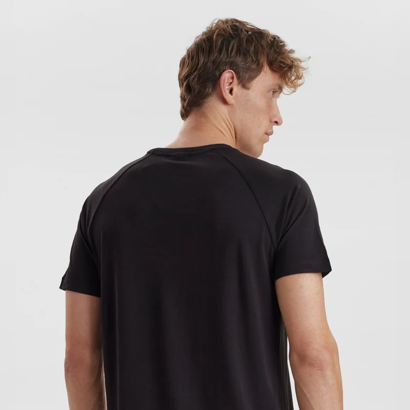 Schwarzes Bambus-T-Shirt