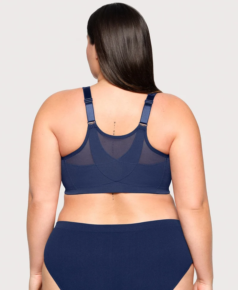 MagicLift Front-Closure Posture Back Bra Blue