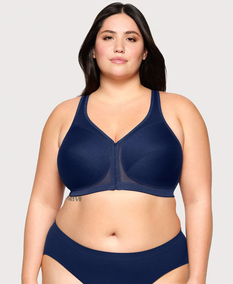MagicLift Front-Closure Posture Back Bra Blue