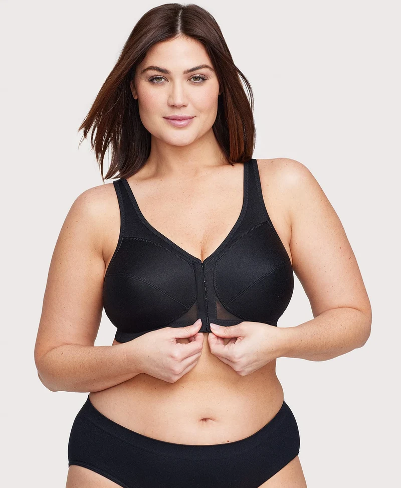 MagicLift Front-Closure Posture Back Bra Black