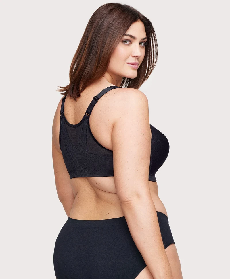 MagicLift Front-Closure Posture Back Bra Black