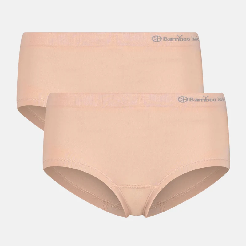 2er-Pack Rosa Bambus-Hipster-Slips