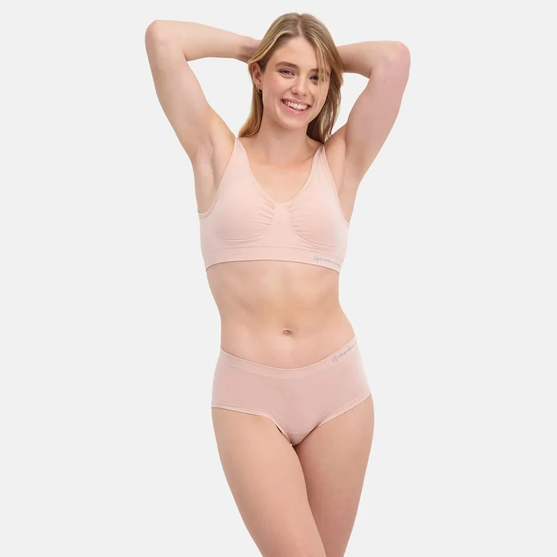 2er-Pack Rosa Bambus-Hipster-Slips
