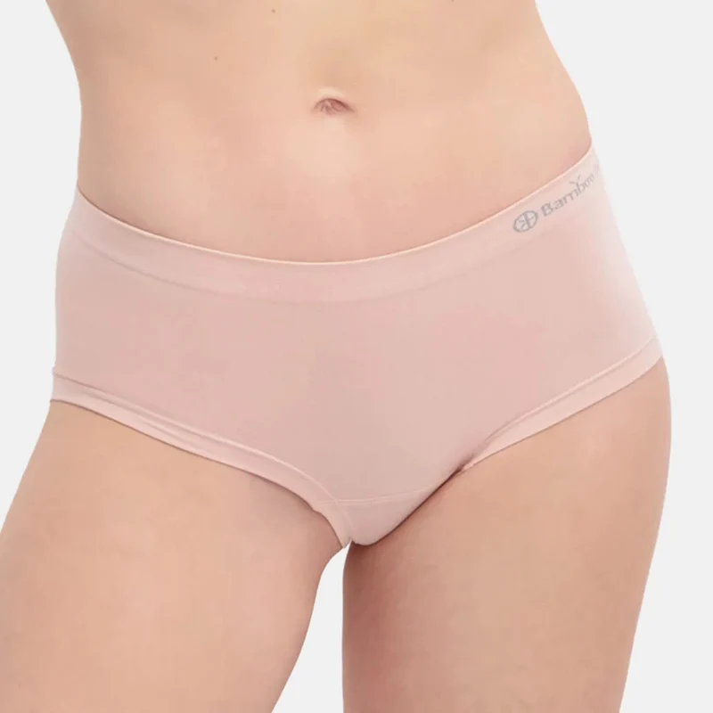 2er-Pack Rosa Bambus-Hipster-Slips