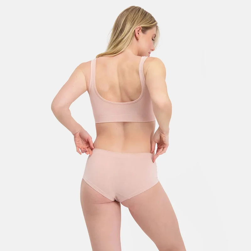 2er-Pack Rosa Bambus-Hipster-Slips
