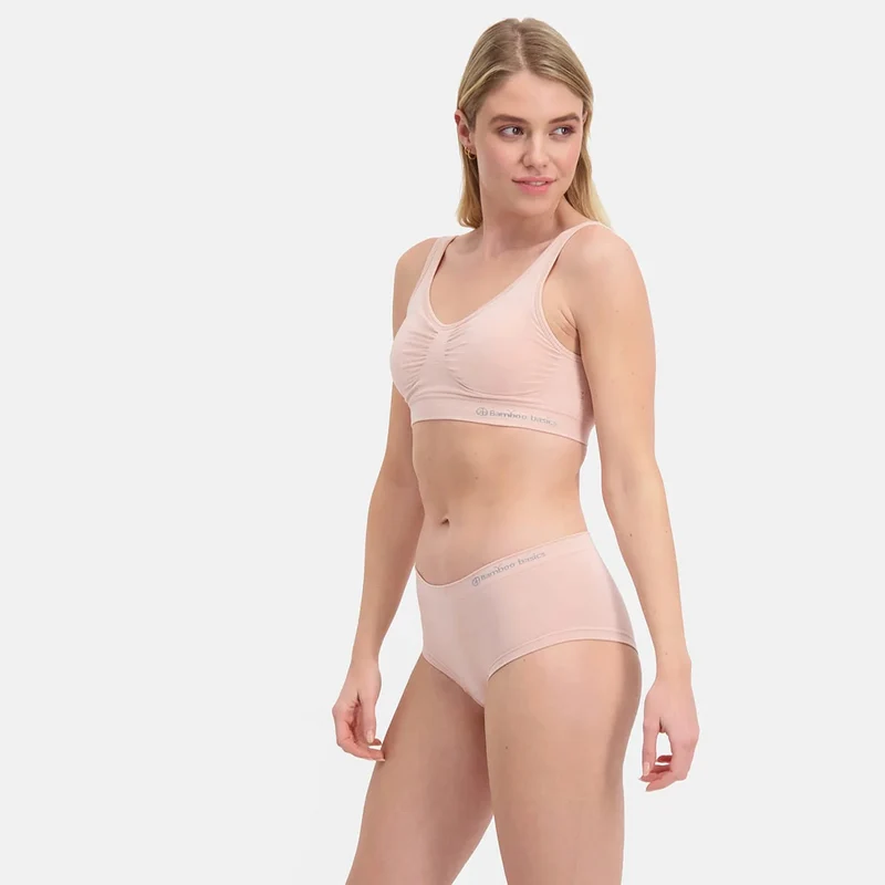 2er-Pack Rosa Bambus-Hipster-Slips