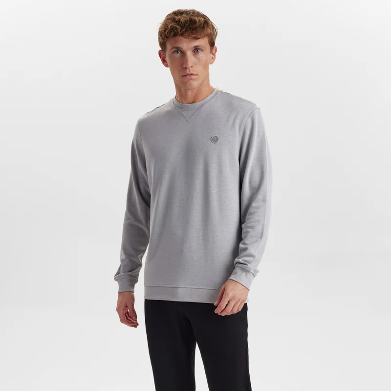 Hellgraues Sweatshirt aus Bambus