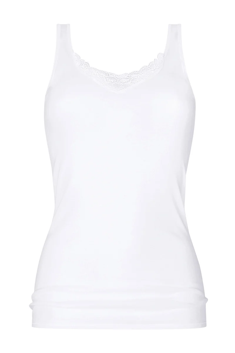 Tanktop, V-Neck, mit Guipure-Spitze, 2000