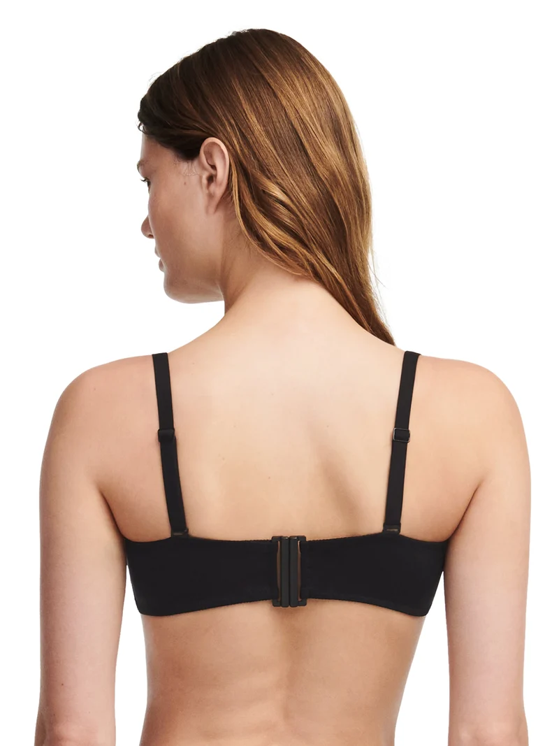 Chantelle Bademode – Authentischer kabelloser Bandeau-Spacer-Bikini, Schwarz/Weiß