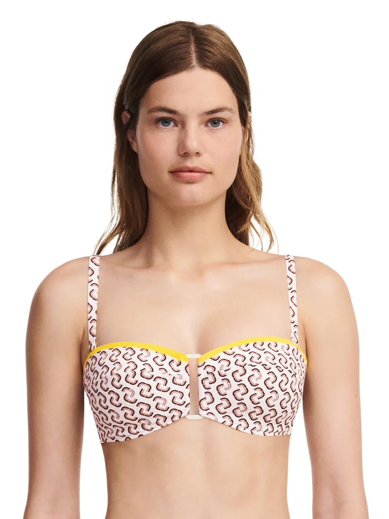 Chantelle Bademode – Authentisches kabelloses Bandeau-Spacer-Bikini-Monogramm