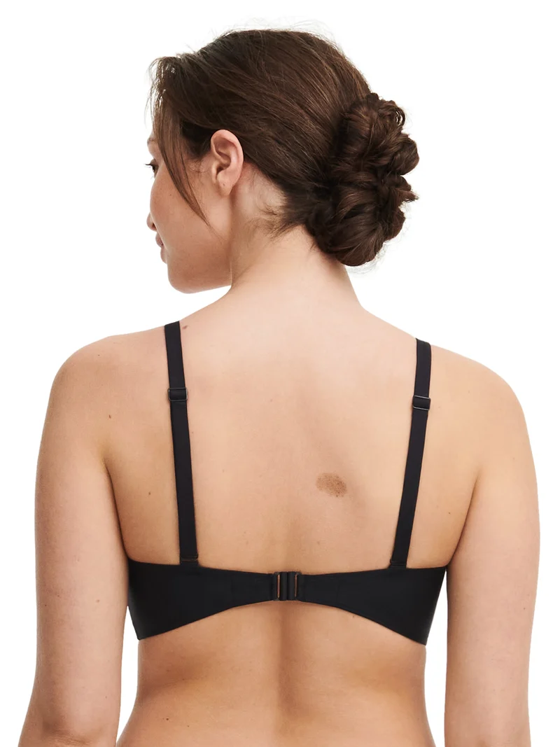 Chantelle Bademode – Authentischer, kabelloser Triangel-Spacer-Bikini, Schwarz/Weiß
