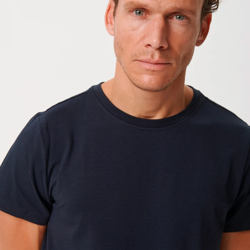 Blaues Bambus-T-Shirt