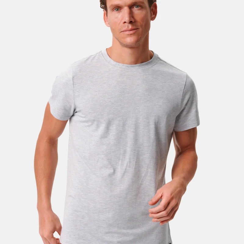Graues Bambus-T-Shirt