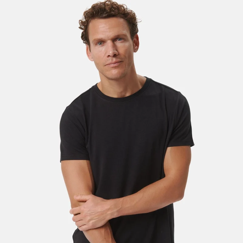 Schwarzes Bambus-T-Shirt