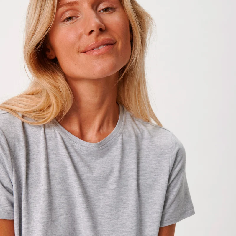 Graues Bambus-T-Shirt